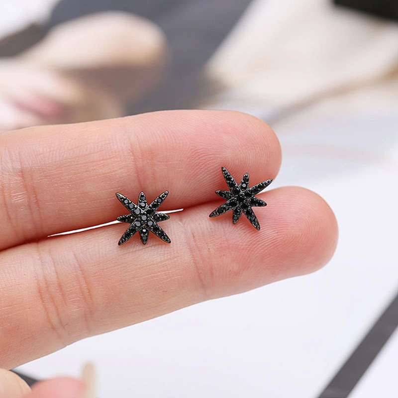 Zircon Star Earrings and studs large jewelry factory,OEM/ODM Jewelry Trade processing customized,Wholesale jewelry manufacturer