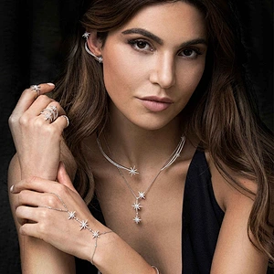 Star girl necklace clavicle chain large jewelry factory,OEM/ODM Jewelry Trade processing customized,Wholesale jewelry manufacturer