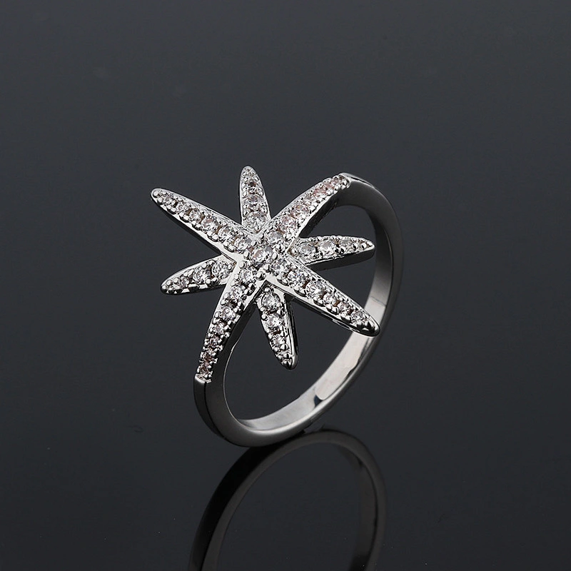 Fashion style, atmosphere, all kinds of characters, stars, snowflakes, stars, diamonds, rings, copper jewelry processing large jewelry factory,OEM/ODM Jewelry Trade processing customized,Wholesale jewelry manufacturer