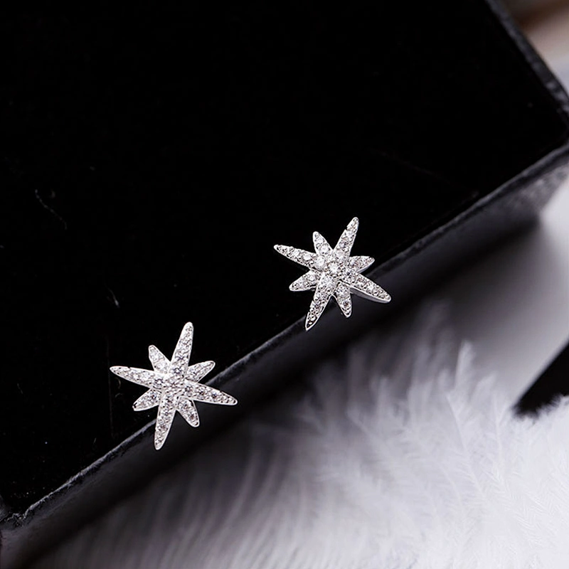 Zircon Star Earrings and studs large jewelry factory,OEM/ODM Jewelry Trade processing customized,Wholesale jewelry manufacturer