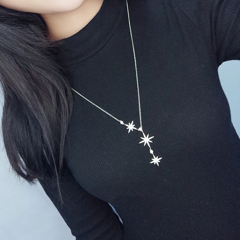 Star girl necklace clavicle chain large jewelry factory,OEM/ODM Jewelry Trade processing customized,Wholesale jewelry manufacturer
