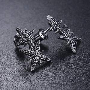 Double meteor silver earrings, female personality, all kinds of earrings, gold, silver and copper head ornaments, processing and customization large jewelry factory,OEM/ODM Jewelry Trade processing customized,Wholesale jewelry manufacturer