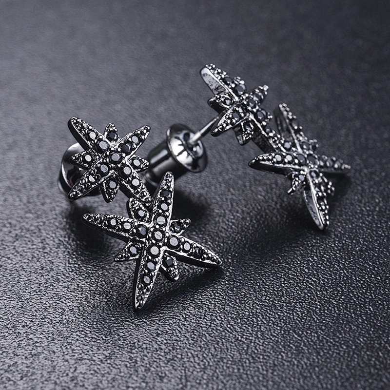 Double meteor silver earrings, female personality, all kinds of earrings, gold, silver and copper head ornaments, processing and customization large jewelry factory,OEM/ODM Jewelry Trade processing customized,Wholesale jewelry manufacturer