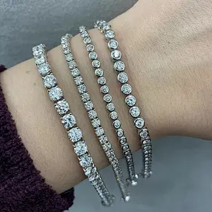 Tennis bracelet, tennis chain, 925 silver bracelet, 925 silver tennis chain,