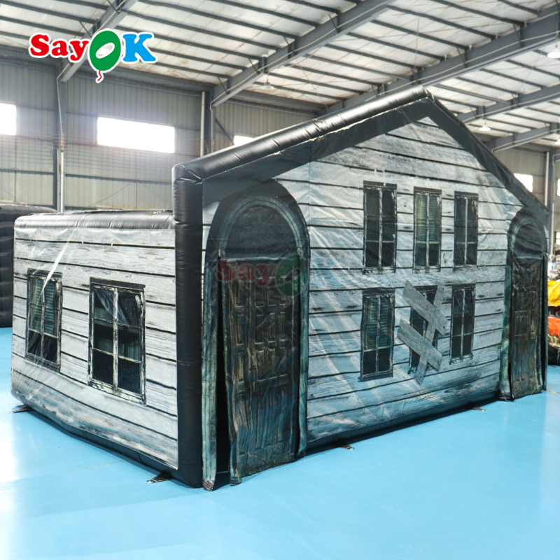 inflatable haunted maze