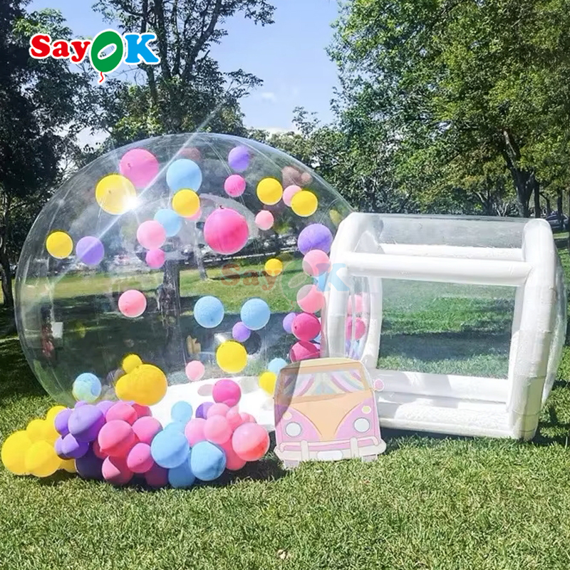 transparent inflatable bubble house for kids