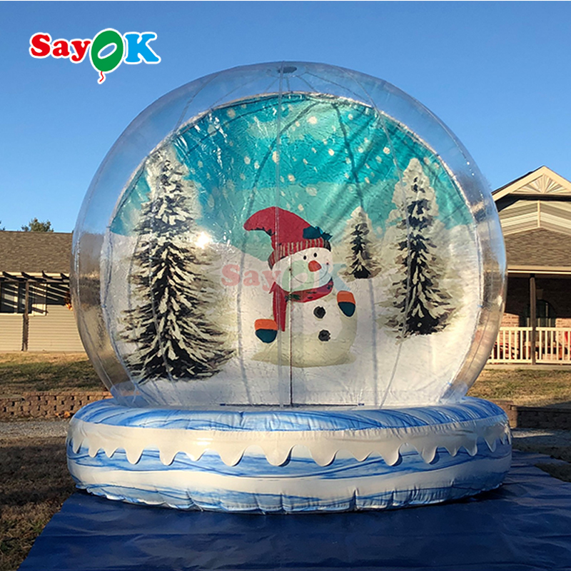 inflatable snow globe photo booth