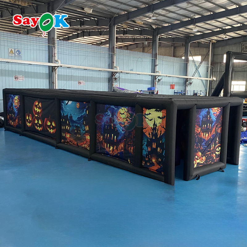 inflatable halloween maze