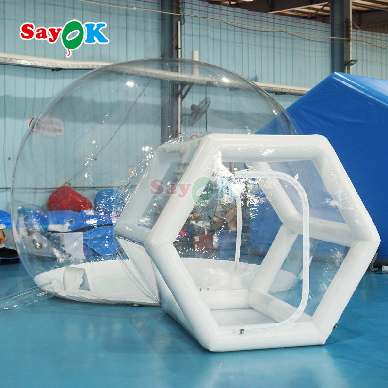 transparent inflatable balloon house for party
