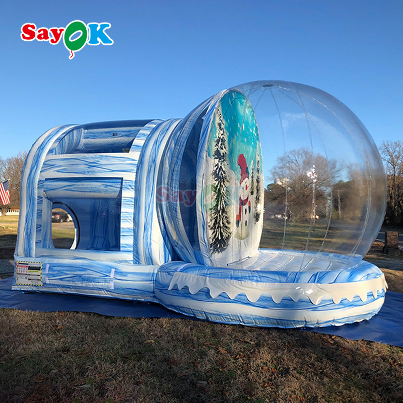 inflatable snow globe