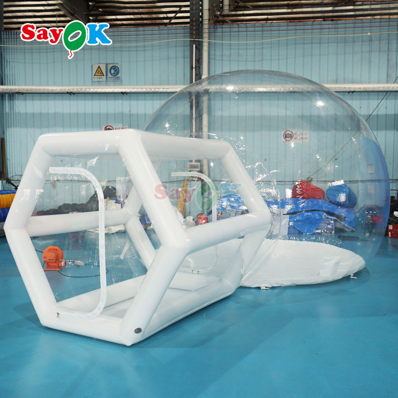 transparent inflatable balloon house for party