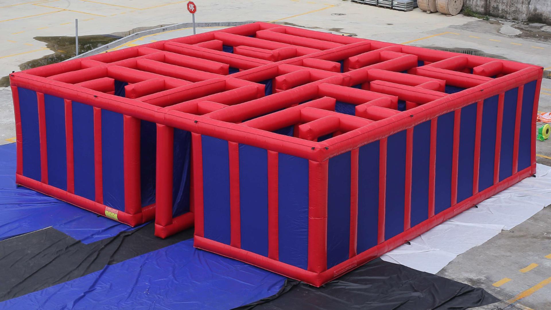 inflatable maze