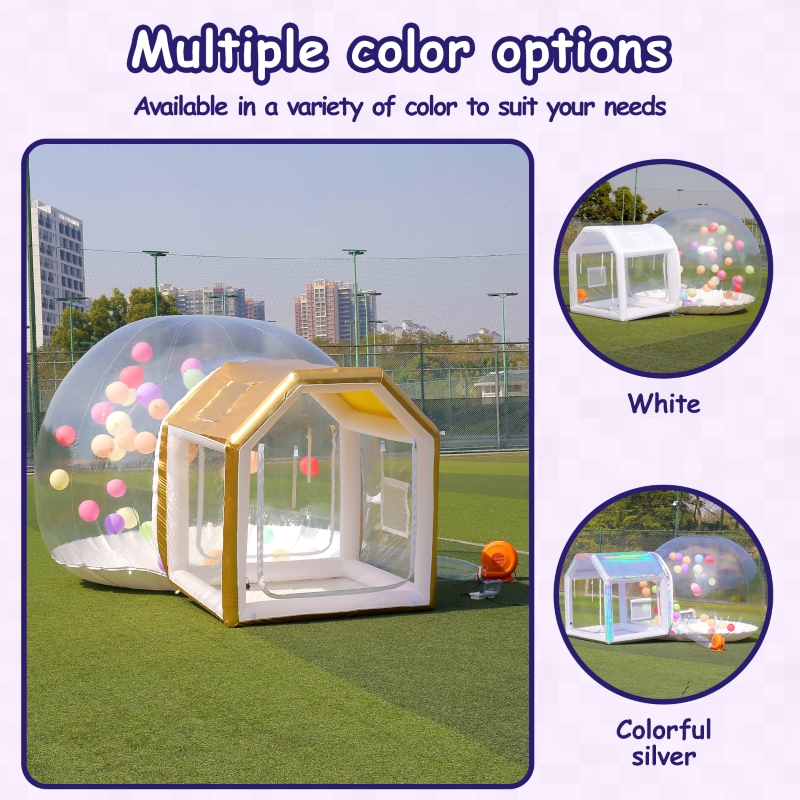 transparent inflatable bubble house