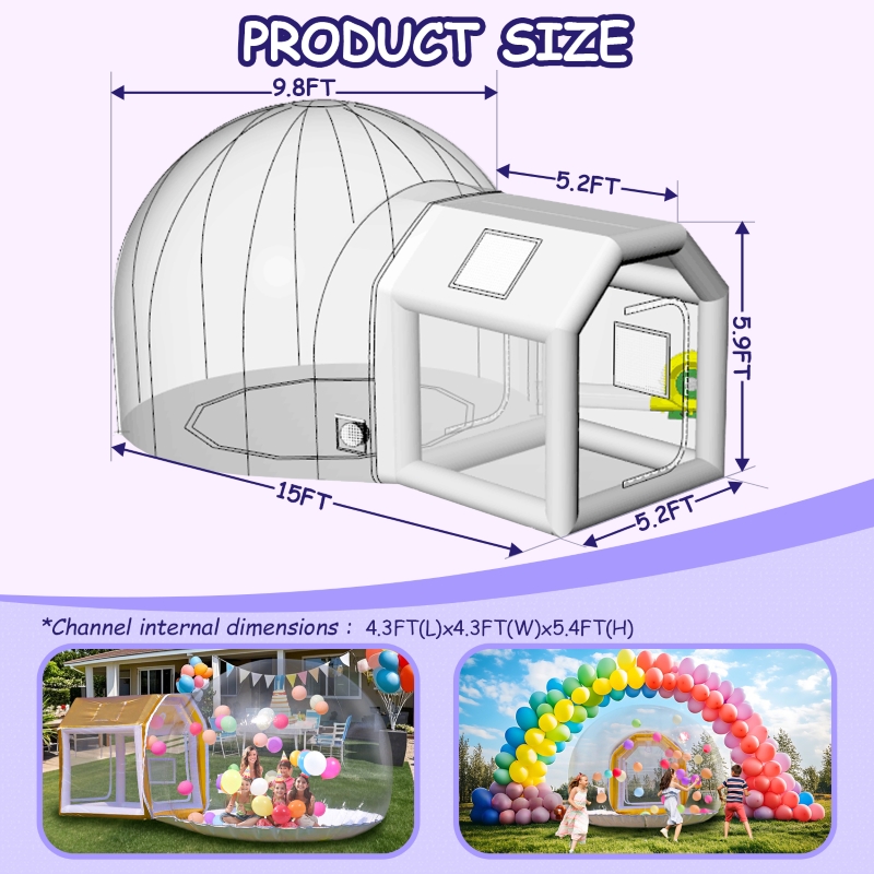 inflatable bubble tent