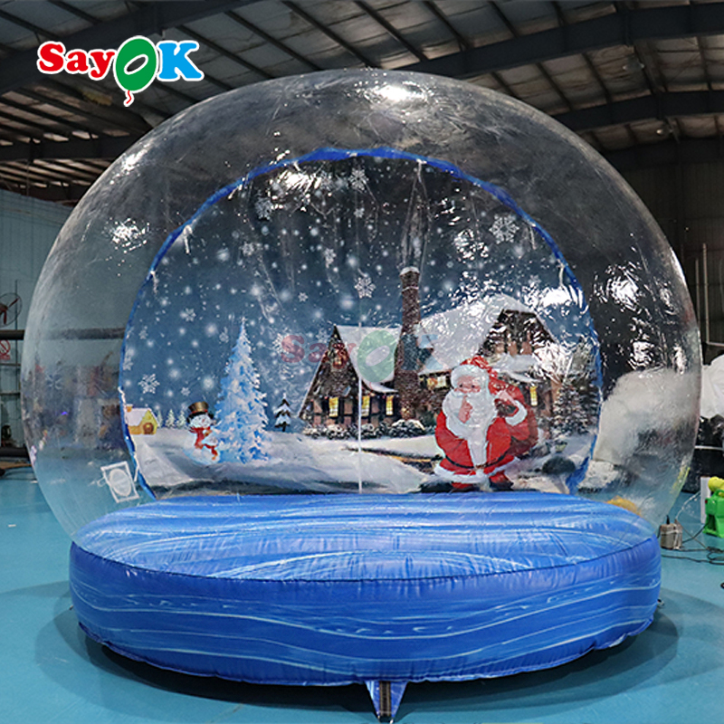 christmas snowball bubble house