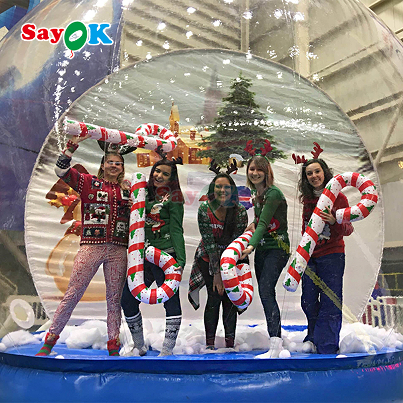 inflatable snow globe photo booth