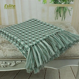 100% Acrylic Fringed Spring/Summer Colorful Home Textile Blanket