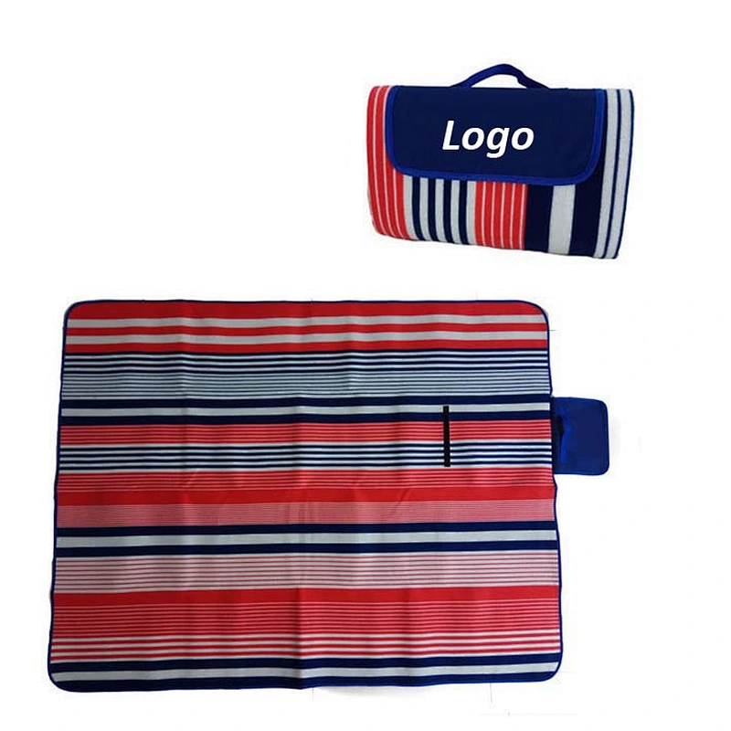 100% Polyester Printed Double Sided Foldable Outdoor Waterproof Picnic blanket