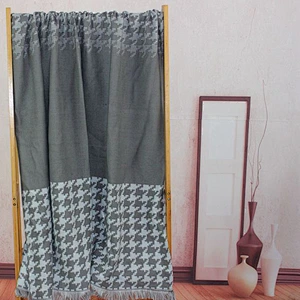 100% Acrylic Soft Houndstooth Woven Office Blanket