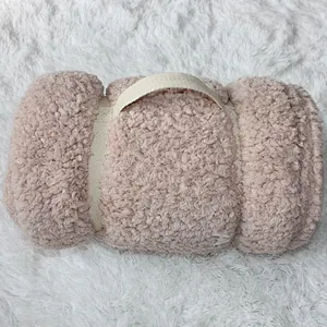 100% Polyester  Plain Soft Wholesale Sherpa Blanket Microfiber