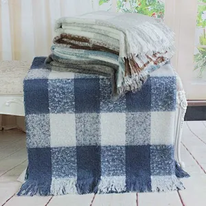 100%Acrylic China Wholesale Mohair Home Decorative Sofa Mexican Blanket