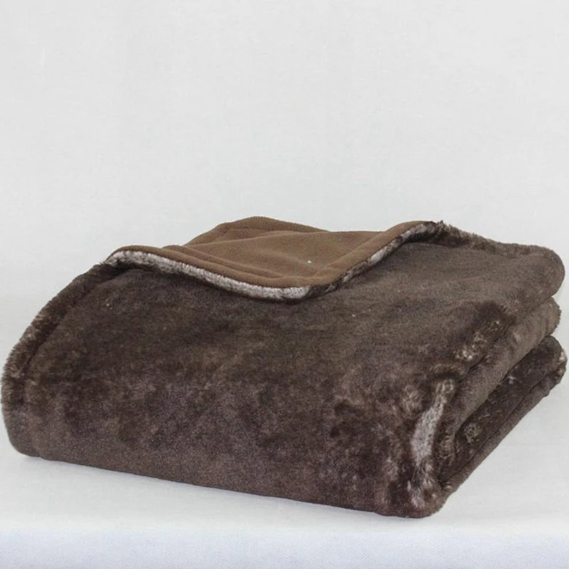 100%Polyester Home Bed Sofa Faux Rabbit Throw