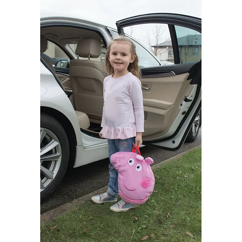 100% Polyester Licensed Kids Soft Fleece Peppa Pig Travel Blanket Pillow Set