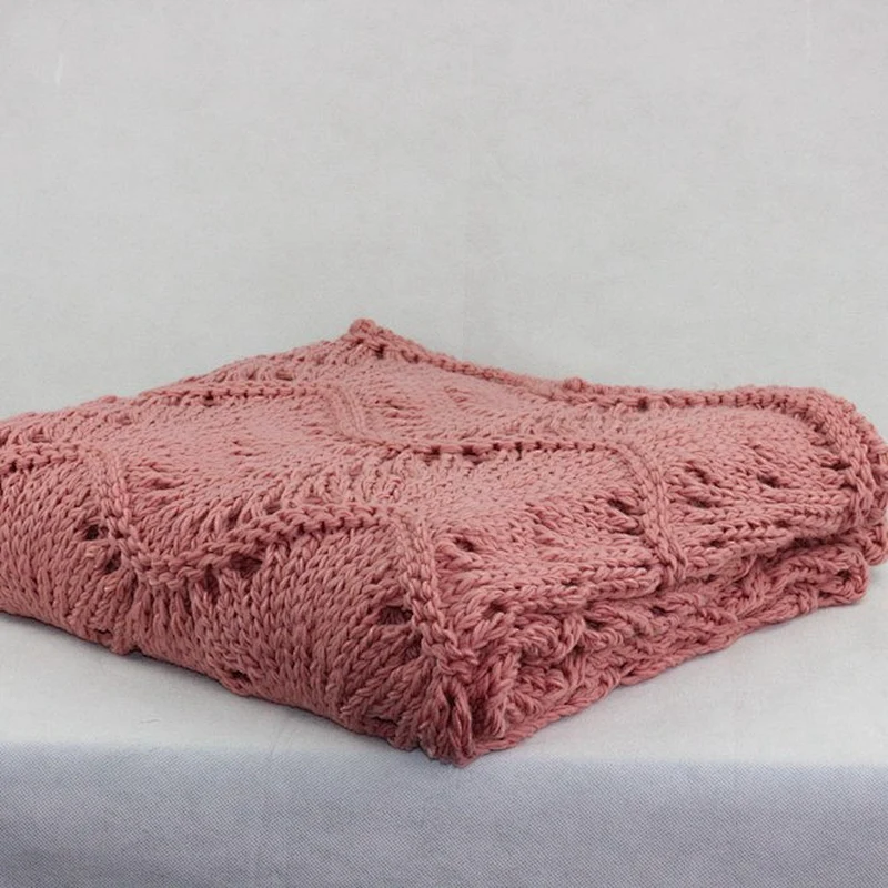 100%Acrylic Super Soft Sofa Crochet Blanket