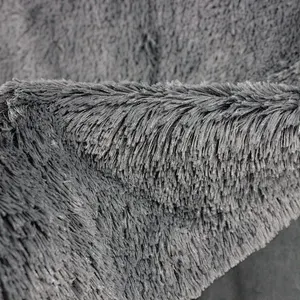 100% Polyester Long Hair Decorative PV fur Blanket