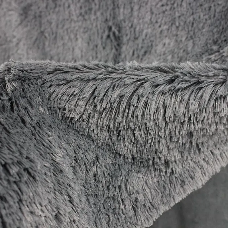 100% Polyester Long Hair Decorative PV fur Blanket