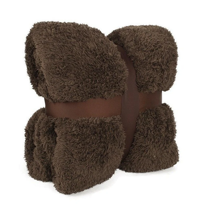 100% Polyester  Plain Soft Wholesale Sherpa Blanket Microfiber