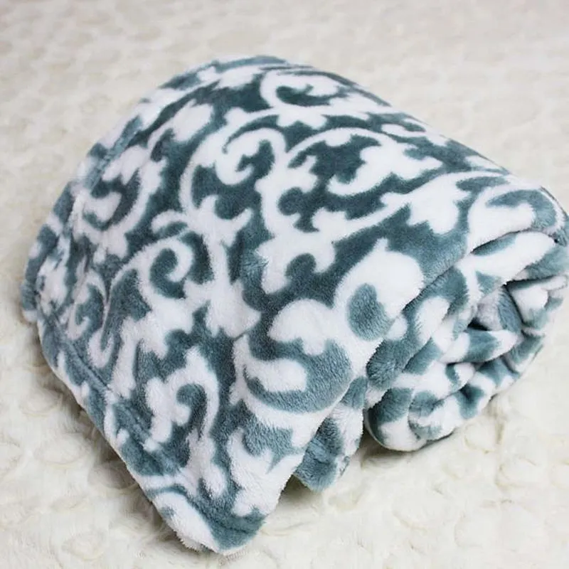 100% Polyester Super Soft  Printed Flannel Fleece Blanket