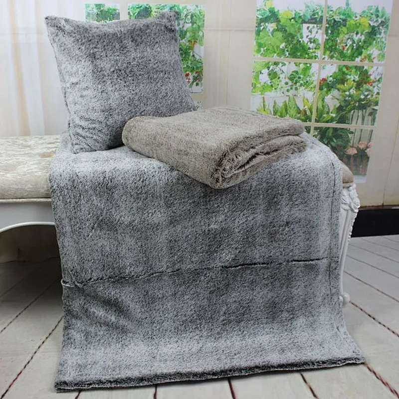 100%Polyester Ombre Home Bed Sofa PV Fur Throw