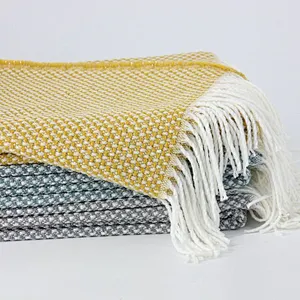 100% Acrylic Woven Home Decorative Sofa Jacquard Spring Summer Throw