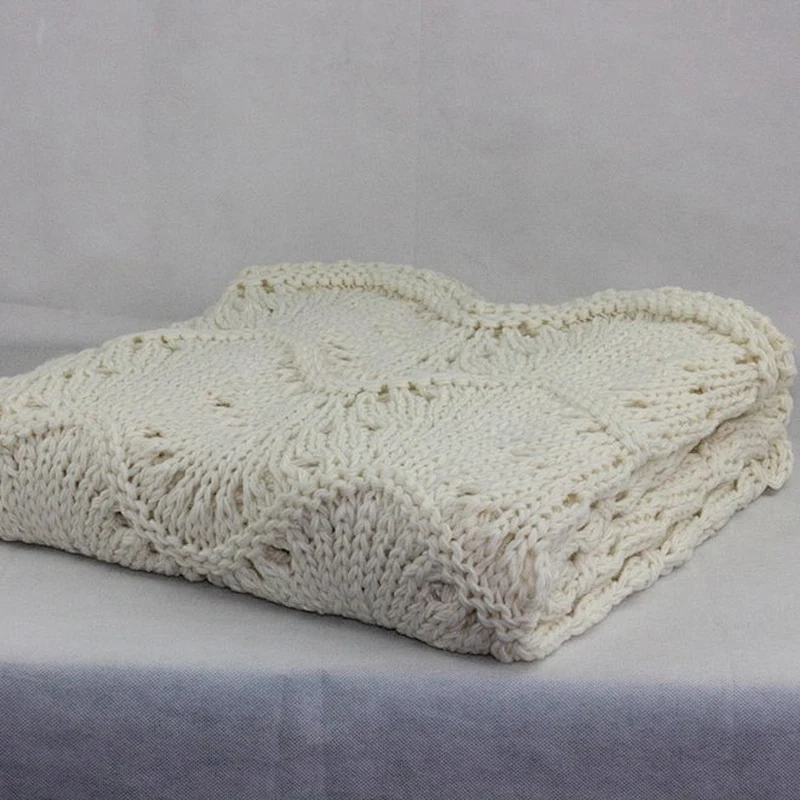 100%Acrylic Super Soft Sofa Crochet Blanket