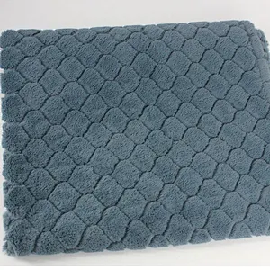 3D Lattice Faux Fur Throw