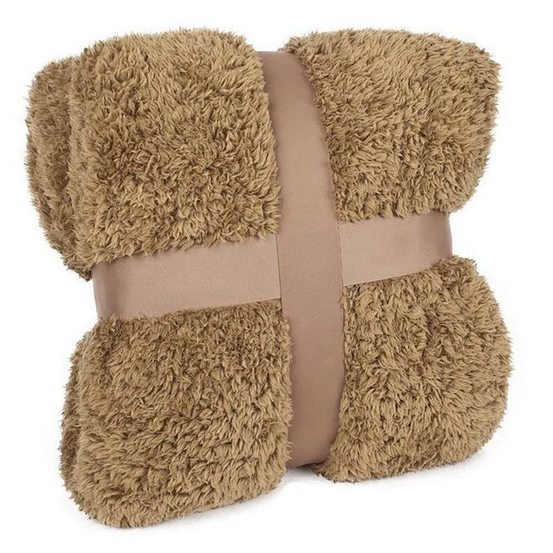 100% Polyester  Plain Soft Wholesale Sherpa Blanket Microfiber