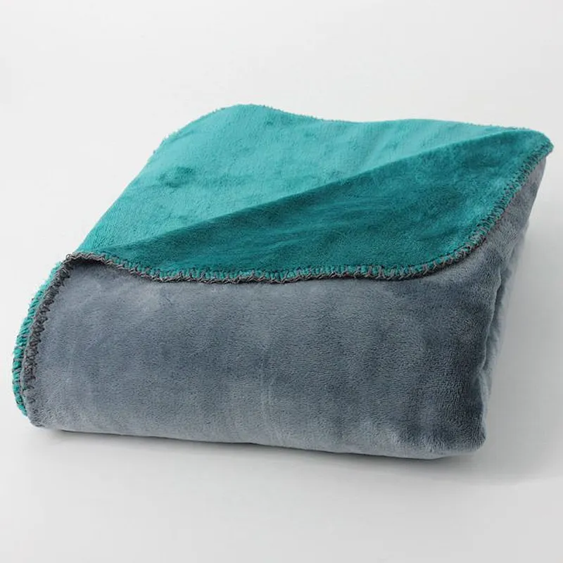 100% Polyester Two Tone Flannel Fleece Blanket