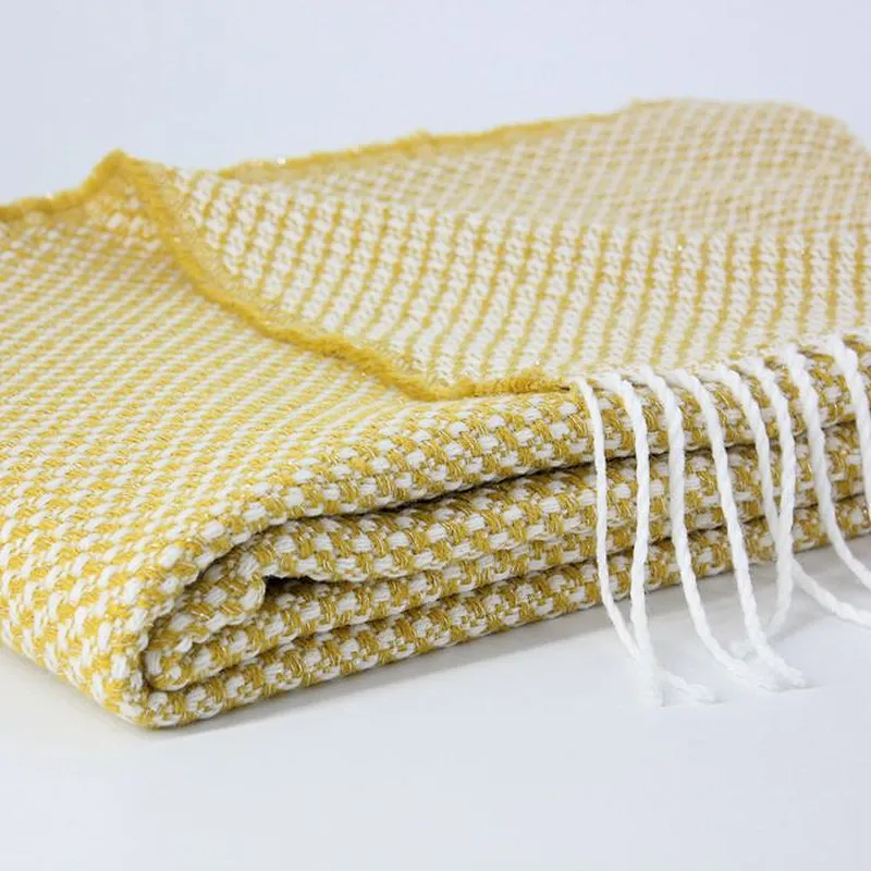 100% Acrylic Woven Home Decorative Sofa Jacquard Spring Summer Throw