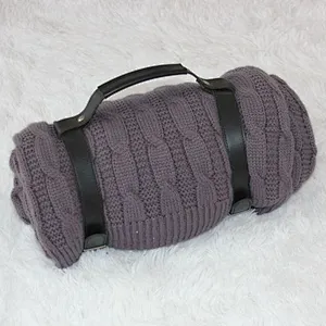 100% Acrylic Super Soft Cable Knit Throw