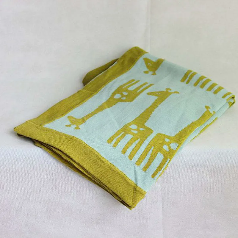 Soft Knitted Throw Blanket High-Quality 100% Organic Cotton  Blanket