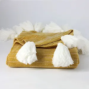 100% Acrylic Melange Tassel Throw
