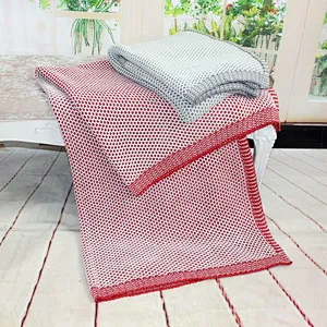 3D 100% Acrylic Sofa Decorative Soft Jacquard Knitted Throw