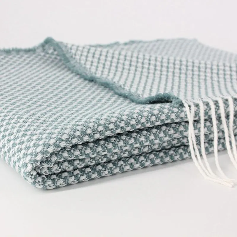 100% Acrylic Woven Home Decorative Sofa Jacquard Spring Summer Throw