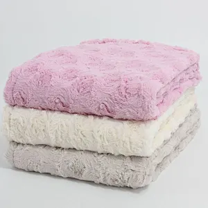 100% Polyester Swirl Air Brushed PV Fur Throw