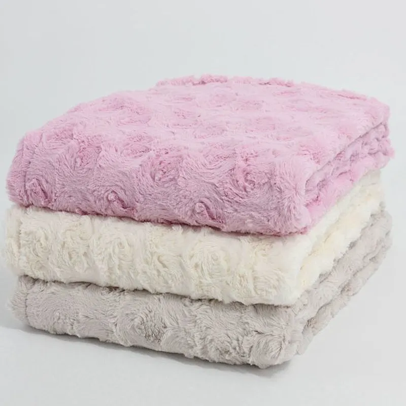 100% Polyester Swirl Air Brushed PV Fur Throw