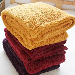 100% Polyester  Plain Soft Wholesale Sherpa Blanket Microfiber