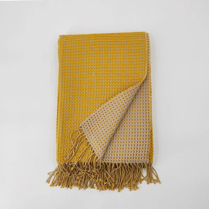 100% Acrylic Super Soft Bed Sofa Woven Blanket