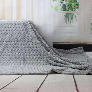 100% Polyester Heart Embossed Rabbit Fur Throw For Bed