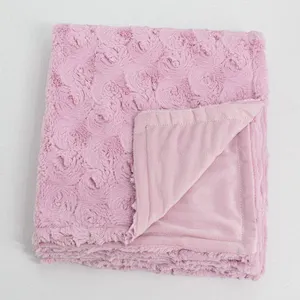 100% Polyester Swirl Air Brushed PV Fur Throw